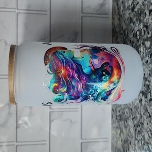 AQUARIUS Frosted Glass Cup